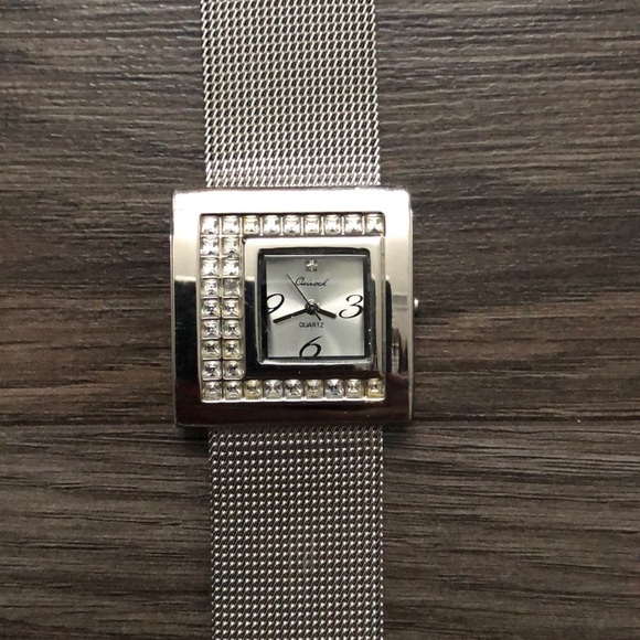 Silver watch, with stones around face, from Vivah - Picture 2 of 2